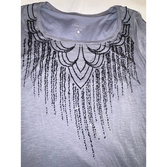 Miraclesuit Chandelier Beaded Shapewear Top - Size L - Interior Liner‎ to Smooth - Picture 3 of 12